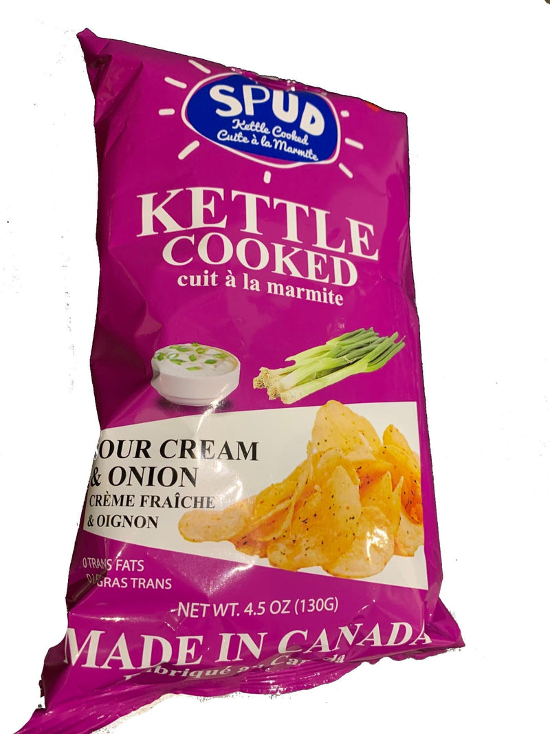 Mr. Spud Kettle Cooked Potato Chips Sour Cream & Onion