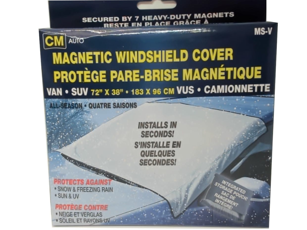 Van magnetic shield cover - installs in seconds - protect against snow and freezing rain - Brantford Surplus