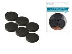 Magnetic Buttons: 25mm 6pcs/pk On Mirror