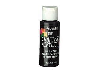 Crafters Acrylic Paint: 2oz Craft & Hobby... 47 BLACK