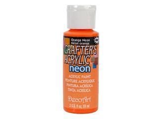 Crafters Acrylic Paint: 2oz Craft & Hobby   A130 ORANGE NEON