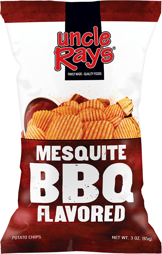 Uncle Ray's - Mesquite BBQ Flavoured Potato Chips (127g) - Brantford Surplus