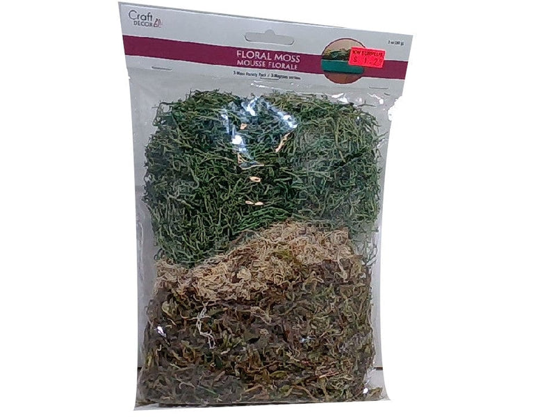 Dried Naturals 20z. 3-Moss Variety Pack