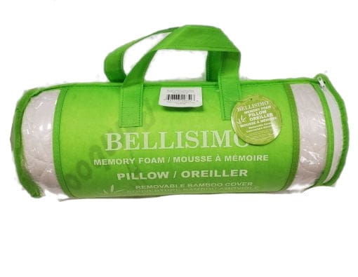 Bamboo Memory Foam Rolled Pillow – Std/Jumbo - Brantford Surplus