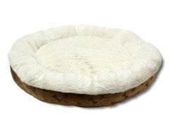 Pet bed luxury plush round 59x12cm