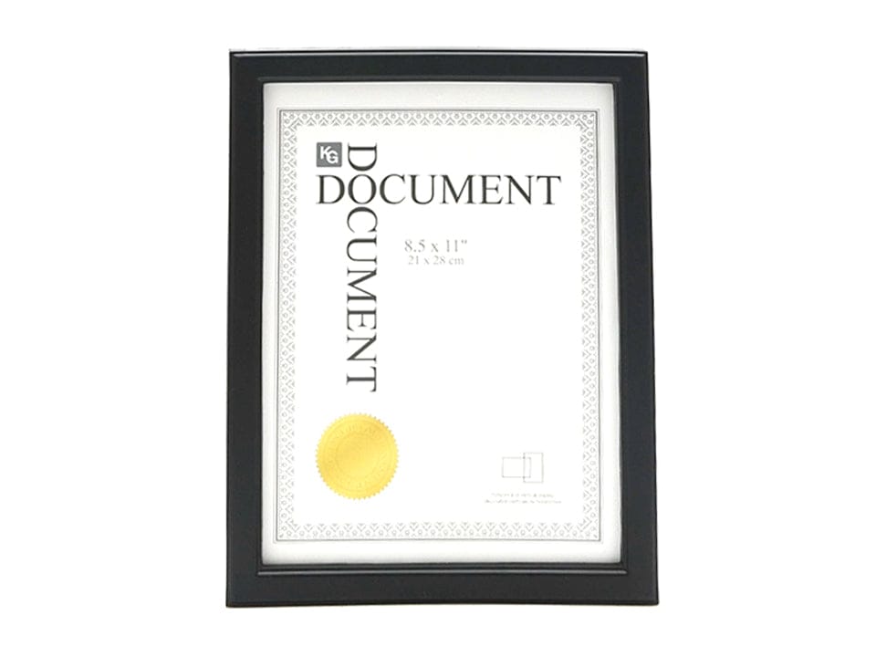 CASPIAN 8.5X11 DOCUMENT FRAME BLACK - Brantford Surplus