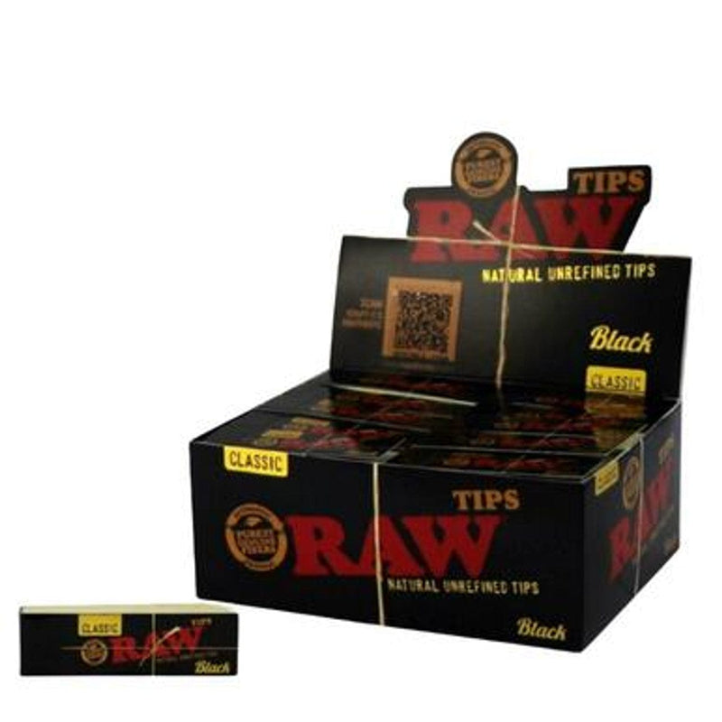 Raw Black Tips 50 Pack