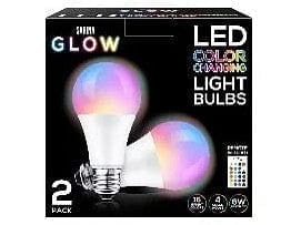 2 PACK - Multi Color LED Bulb with 1 Remote
