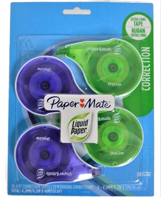 PAPERMATE 4PK LIQUID PAPER CORRECTION TAPE - Brantford Surplus