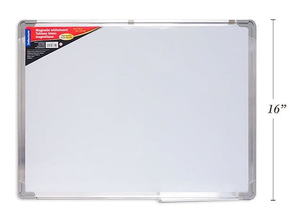 HIGH QUALITY MAG. WHITEBOARD 60X45CM (24X18" ) WITH TRAY FLIP ,ALUMINIUM BORDER, DOUBLE SIDED