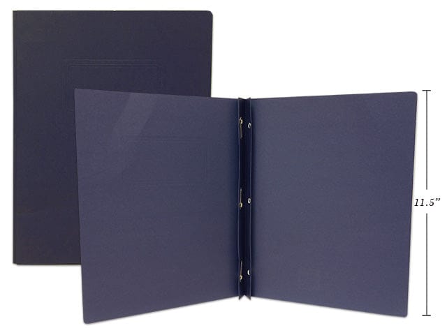 3 PRONG REPORT COVER, LETTER SIZE DARK BLUE 50 - Brantford Surplus