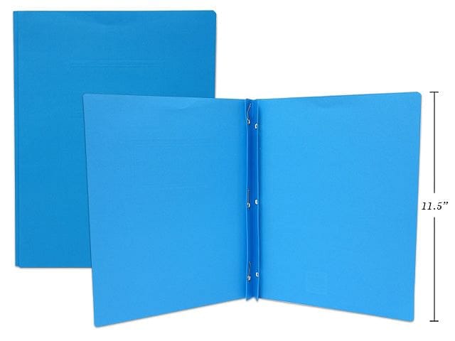 3 PRONG REPORT COVER LETTER SIZE, LIGHT BLUE - Brantford Surplus