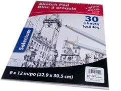 Sketch Pad 9 x 12", 30 sheets  Top Coil Open