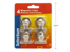 3 PK MAGNETIC SILVER CLIPS, 32MM (1.2")