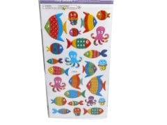 3D Puffy Stickers  Fish Style