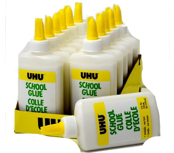 UHU 122ML SCHOOL GLUE WHITE - Brantford Surplus