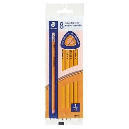 STAEDTLER 8PK 2HB GRAPHITE TRIANGULAR PENCILS - Brantford Surplus