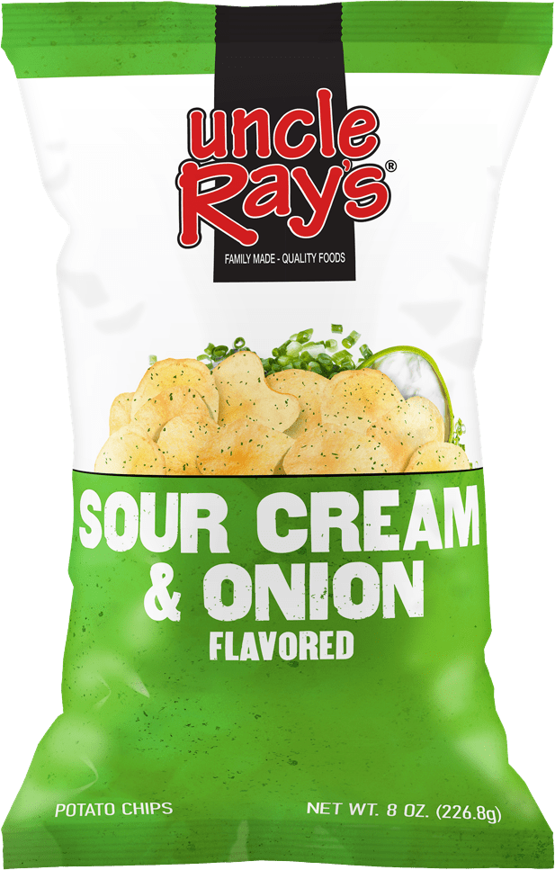 Chips Uncle Ray's Sour Cream & Onion 150g.