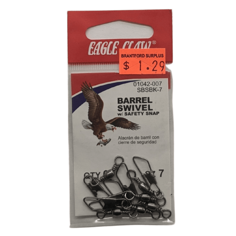 Eagle Claw - Barrel Swivel w/ Safety Snap