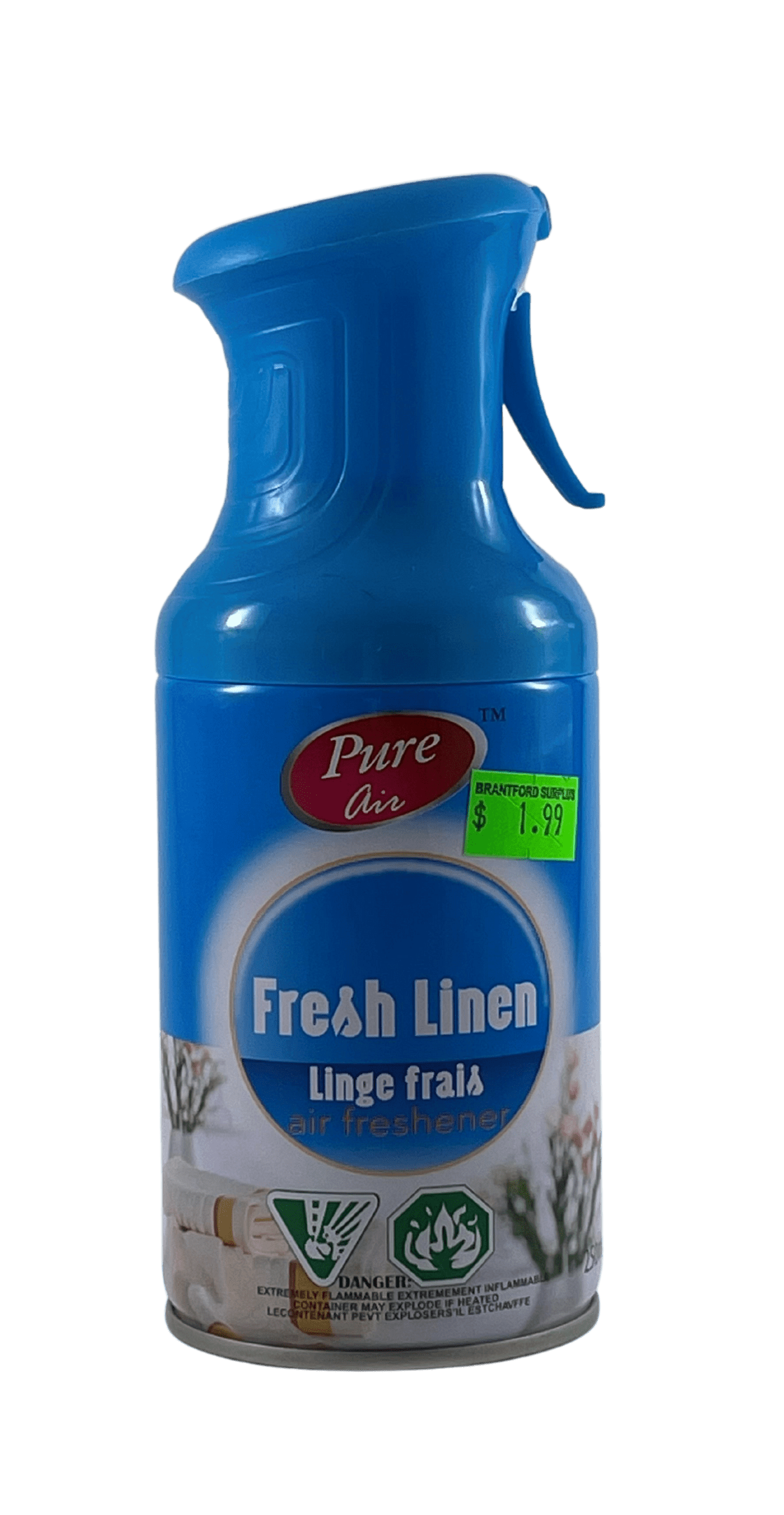 Pure Air Trigger Spray Freshener Fresh Linen 250ml. - Brantford Surplus