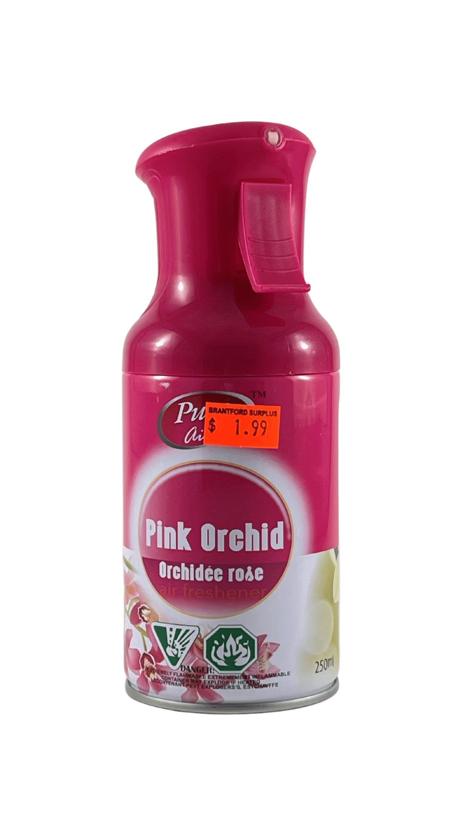 Pure Air Trigger Spray Freshener Pink Orchard 250ml. - Brantford Surplus