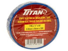 TITAN BLUE P.V.C. ELECTRICAL TAPE 18mm x 20m - Brantford Surplus