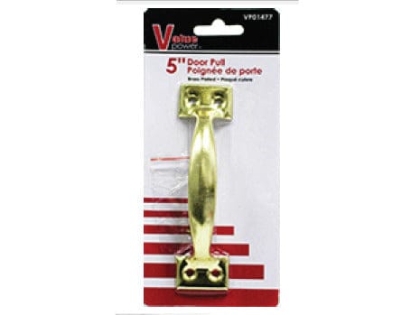 Door Pull 5 'inch Brass Plated - Brantford Surplus