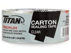 TITAN CLEAR TAPE INDIVIDUALLY WRAPPED 48mmx50m - Brantford Surplus