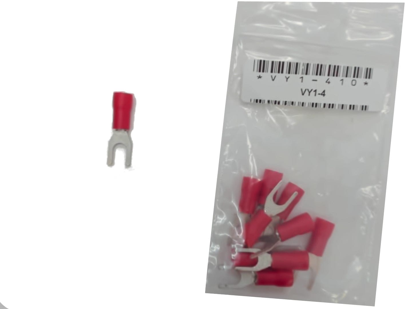 Terminal Insulated Fork Type Stud Size 8 bag of 10 - Brantford Surplus