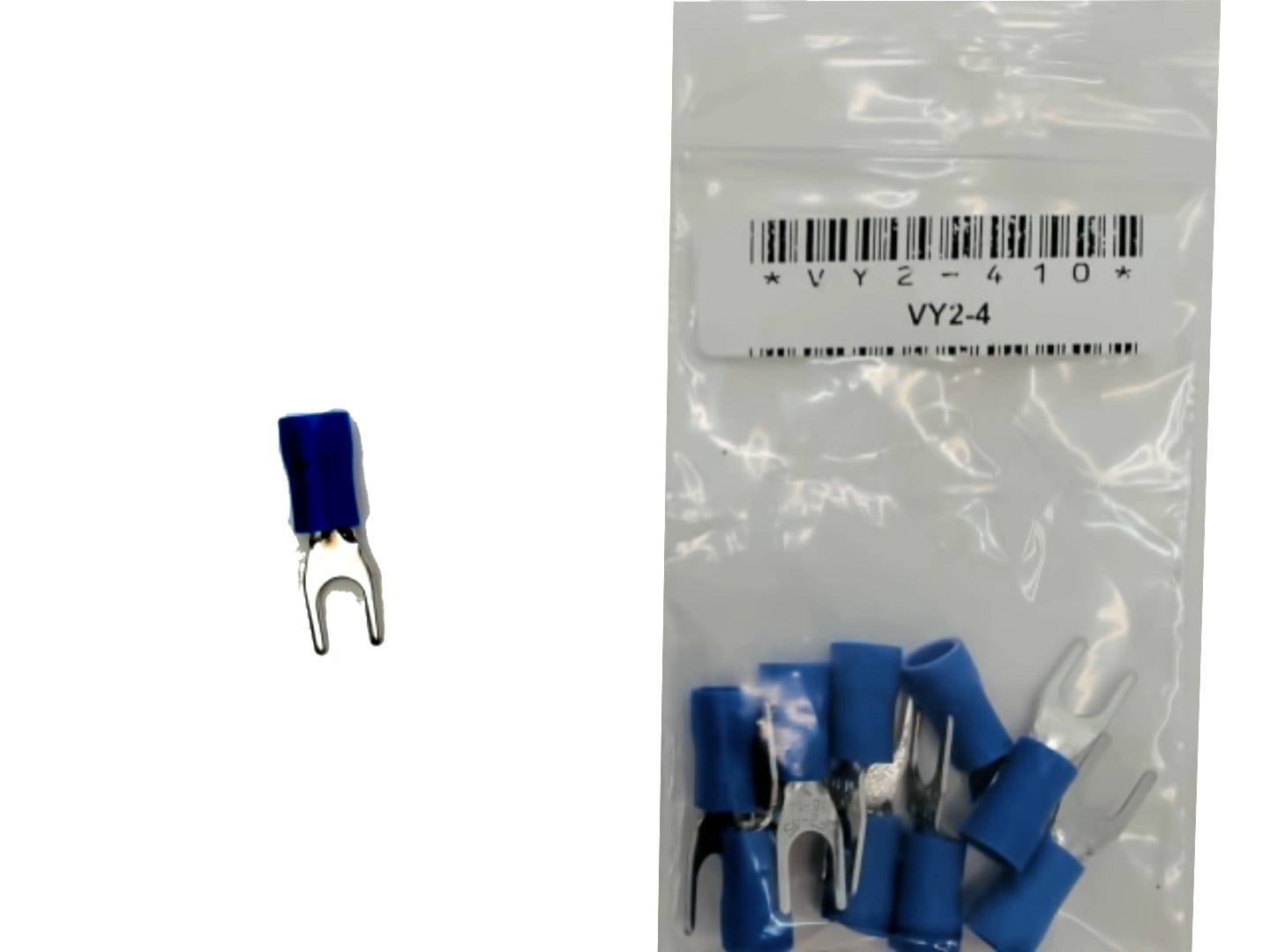 Terminal Insulated Fork Type Stud Size 8 bag of 10 - Brantford Surplus