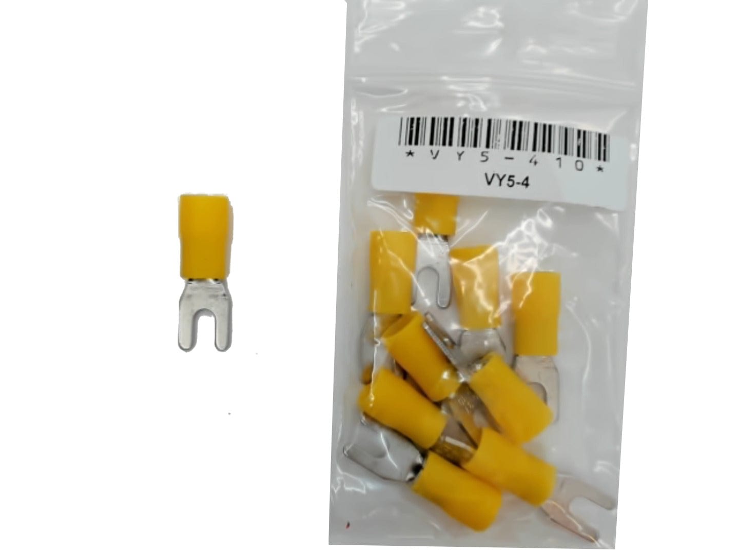 Terminal Insulated Fork Type Stud Size 8 bag of 10 - Brantford Surplus