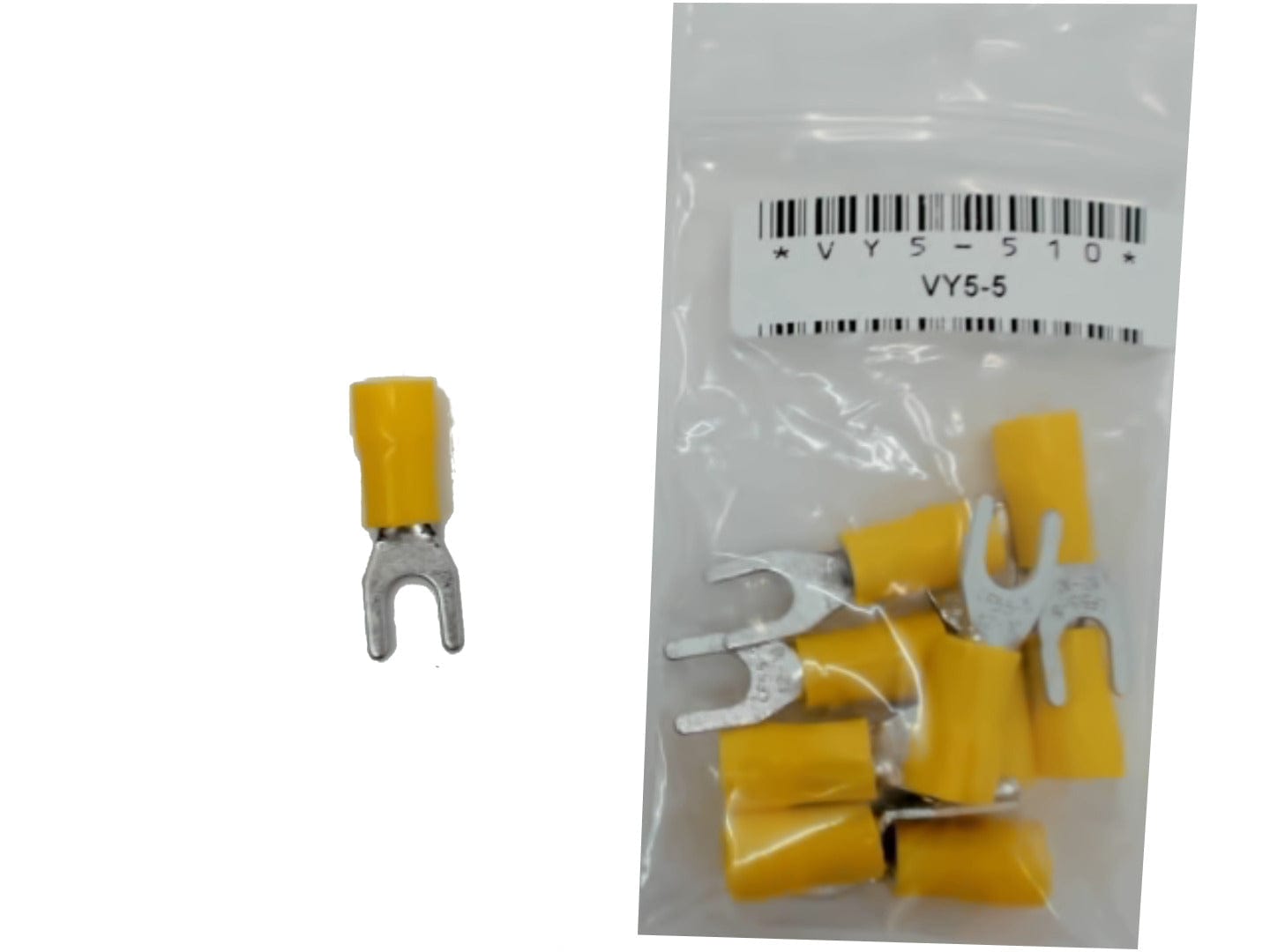 Terminal Insulated Fork Type Stud Size 10 bag of 10 - Brantford Surplus