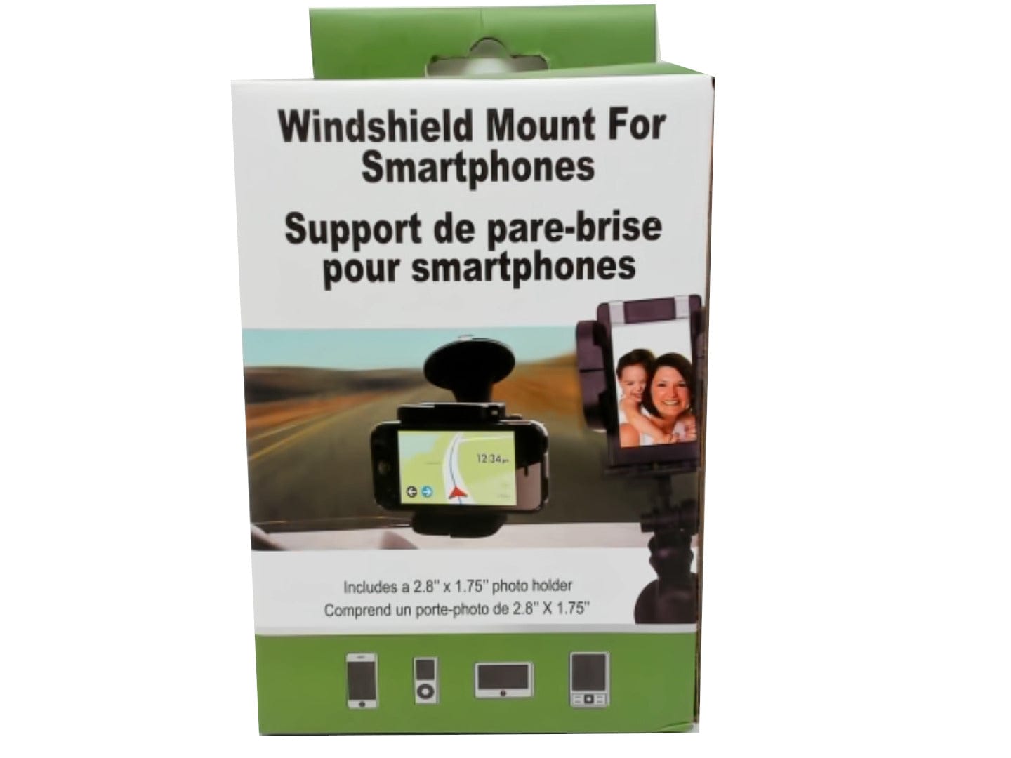 Windshield mount for smartphones includes a photo holder - Brantford Surplus