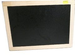 11.5"x8.75" Natural Chalkboard Frame w Metal