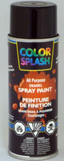 GLOSS BLACK AEROSOL PAINT SPRAY 12OZ - Brantford Surplus