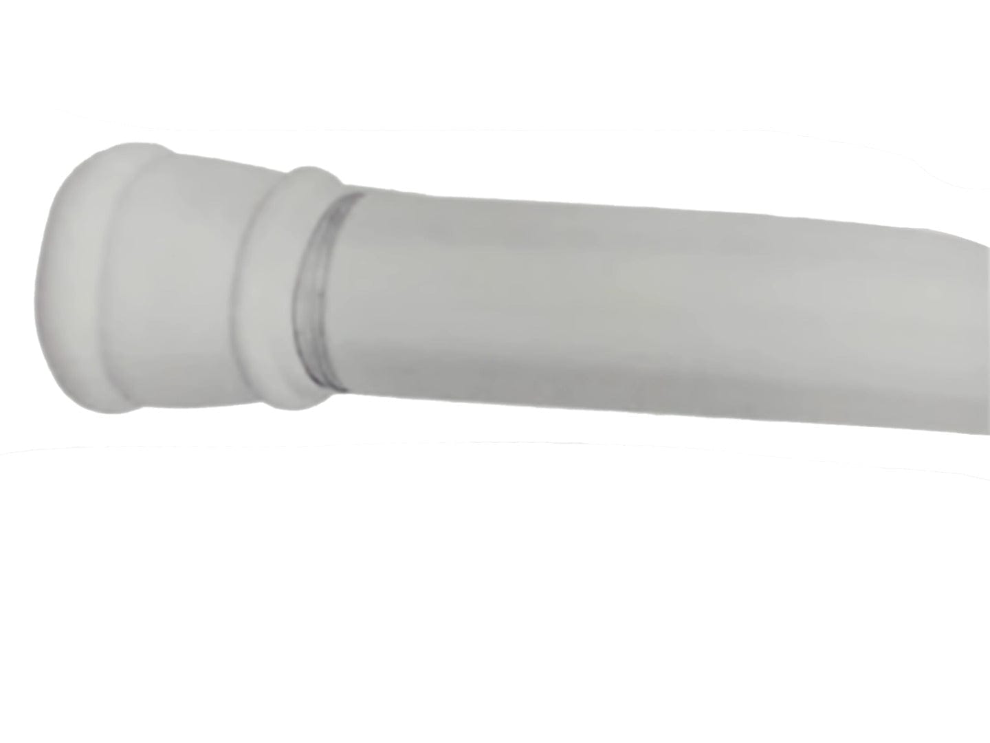 Adjustable tension shower curtain rod 41 - 74 inch 104x188cm white - Brantford Surplus