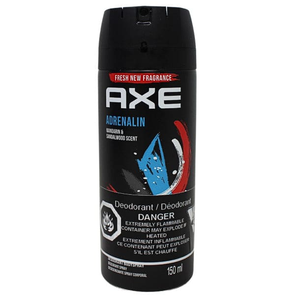 Antiperspirant Spray 150ml Adrenalin Axe - Brantford Surplus