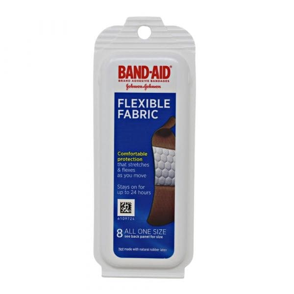 Band - aid Fabric 8ct All - 1 - size Flexible J&j - Brantford Surplus