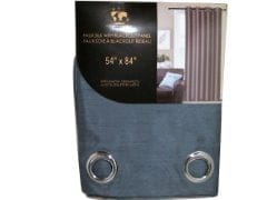 Black Out Charcoal Faux Silk Curtains 58X84 Inch Size - Brantford Surplus