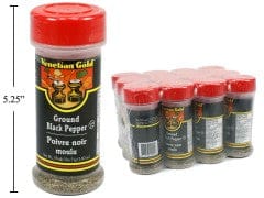 Black Pepper Ground 40g. V. Gold - each sold individually - Brantford Surplus