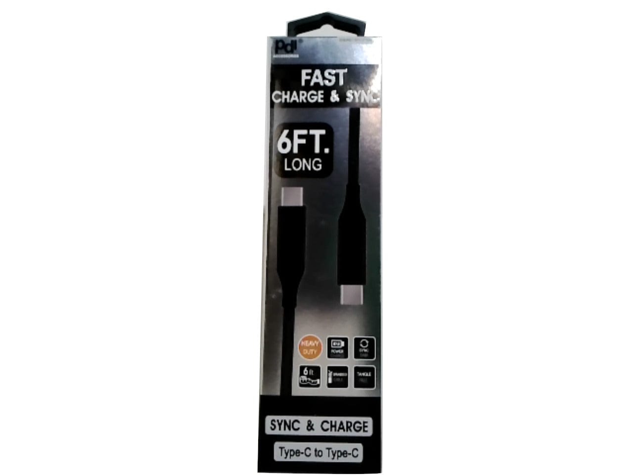 Cable - USB Type - C to Type - C 6ft Heavy Duty - Brantford Surplus