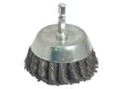 end cup brush knot 3 inch coarse 1/4 - Brantford Surplus