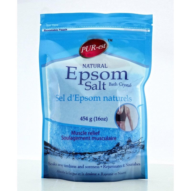 Epsom Salt Bath Crystals Muscle Relief 454gm Purest - Brantford Surplus