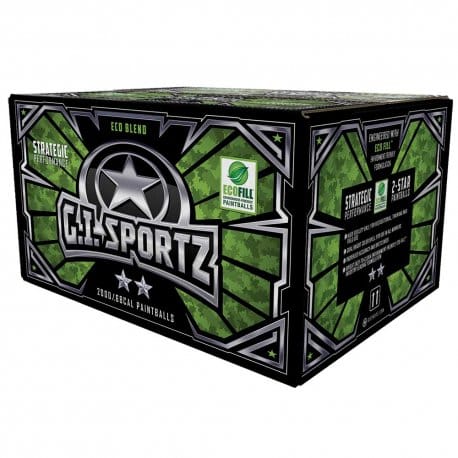 GI Sportz Paintballs - 2 Star .68 Cal
