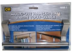 Hanger rail multi - use clips to cupboard doors - Brantford Surplus