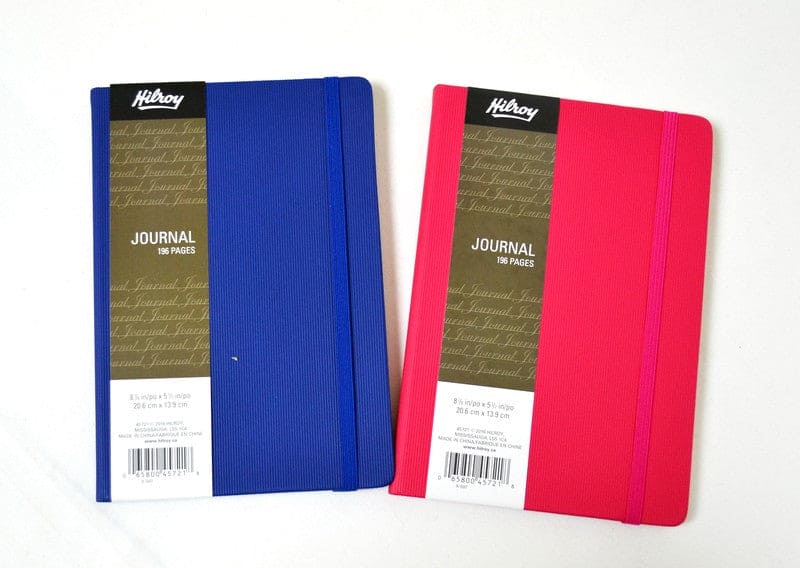 HILROY RUBBERIZED JOURNAL 196 PGS 8 - 1/8" x 5 - 1/2" - Brantford Surplus