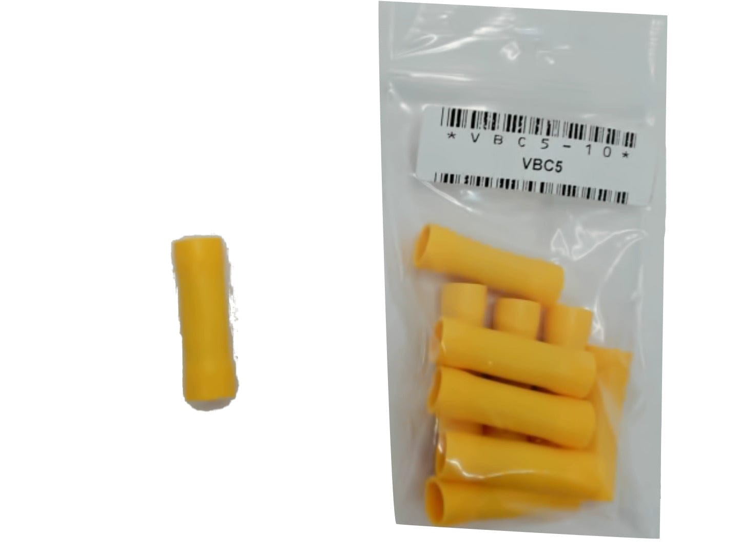 Insulated Butt Splice Crimp Terminal (GA): 12 - 10 bag of 10 - Brantford Surplus