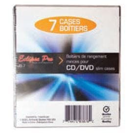 CD/DVD cases slim pack of 7