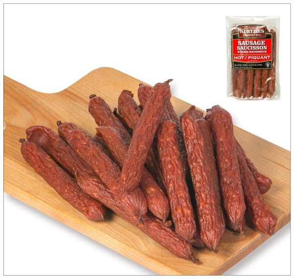 GCM Ten Pack Sausage Sticks Hot - Brantford Surplus