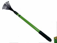Leaf rake mini telescopic 80 - 111.5x15cm - Brantford Surplus